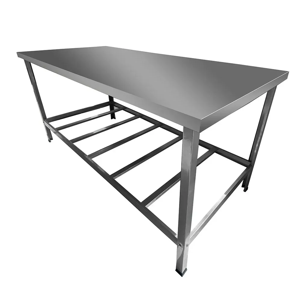 Kit Lanchonete Mesa 190x70 + Fritadeira 1 Cuba + Chapa 60cm - Imagem 2