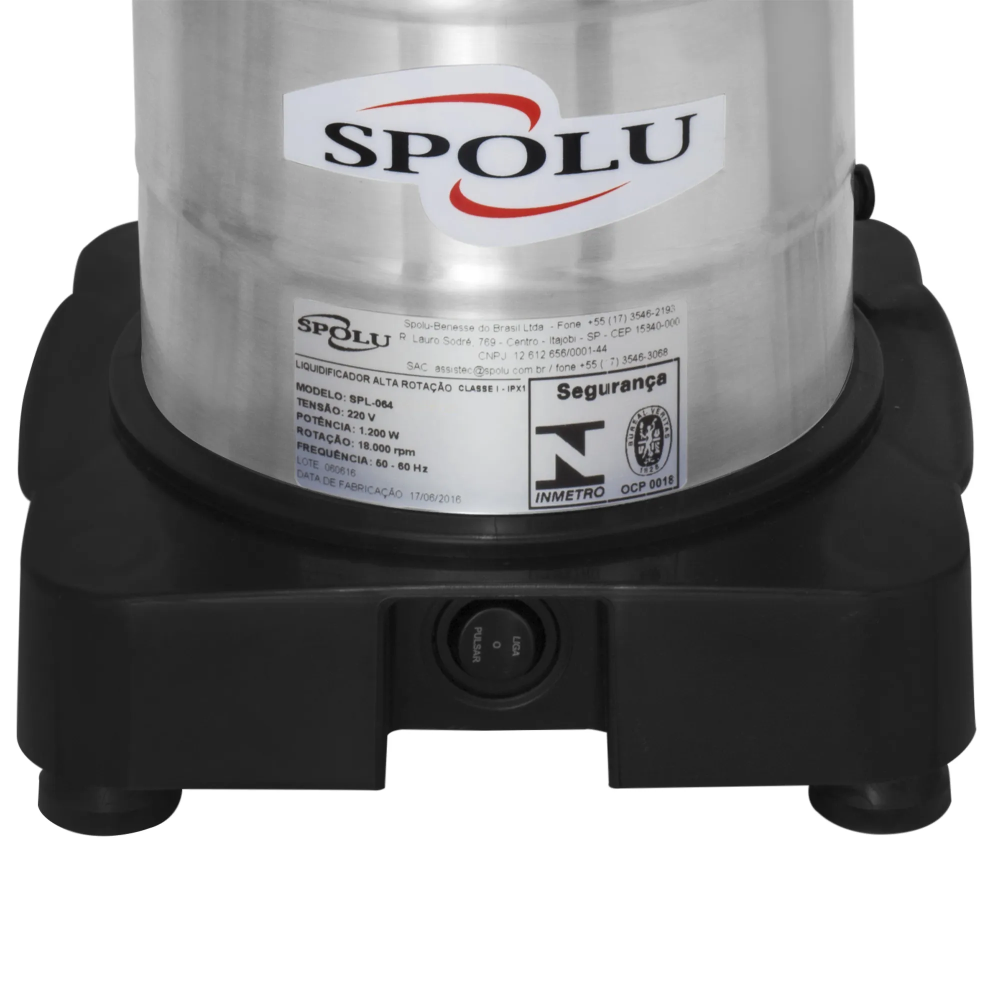 Liquidificador Industrial Alta Rotação Spolu Economy 3,5 Litros SPL-064ECO 220 V — foto 2