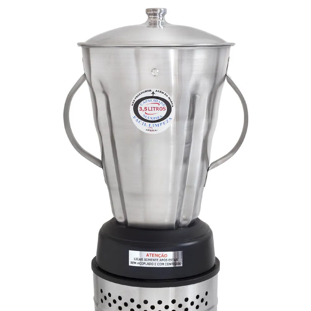 Liquidificador Industrial Alta Rotação Spolu Inox 3,5 Litros SPL-063X 127V — foto 2