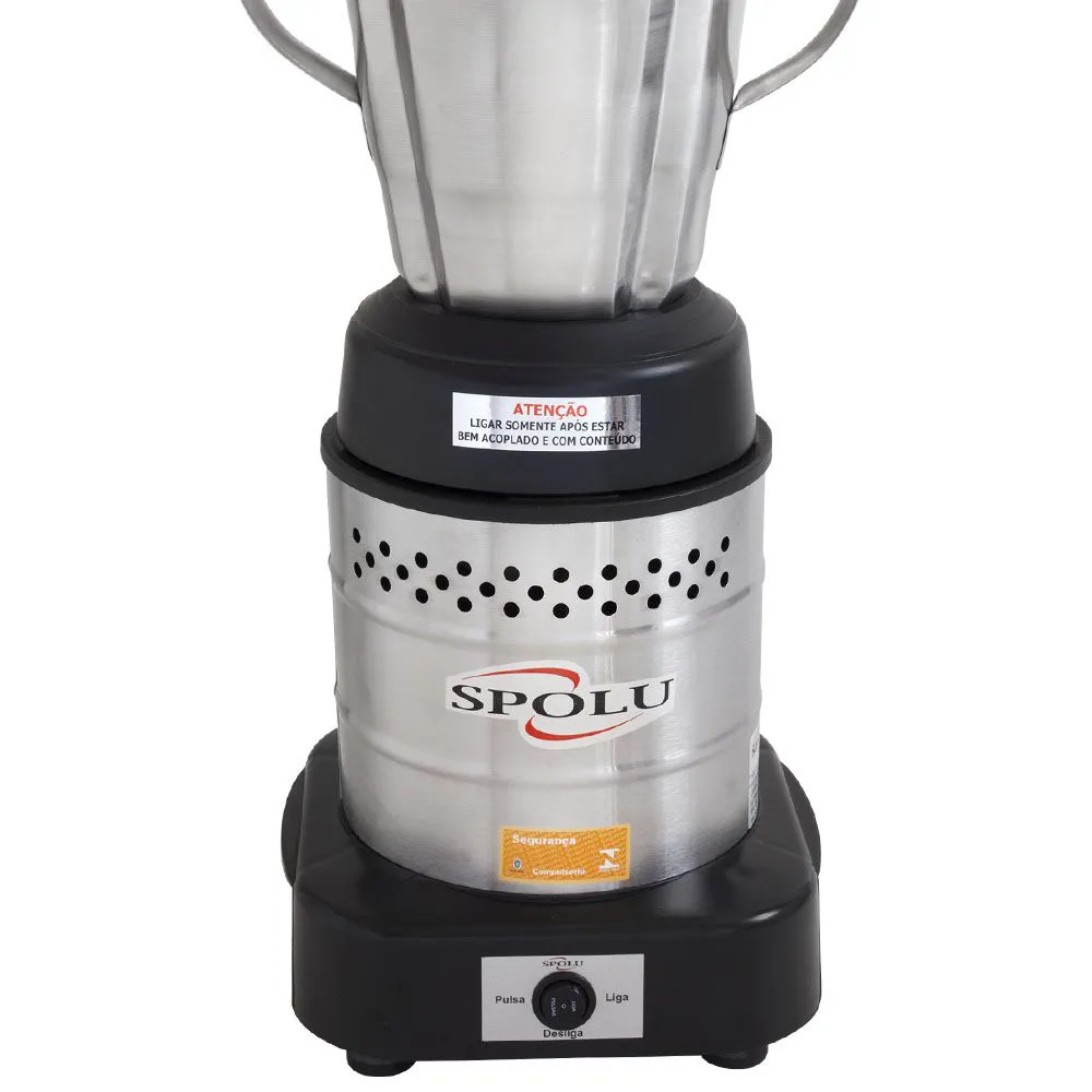 Liquidificador Industrial Alta Rotação Spolu Inox 3,5 Litros SPL-063X 127V — foto 4