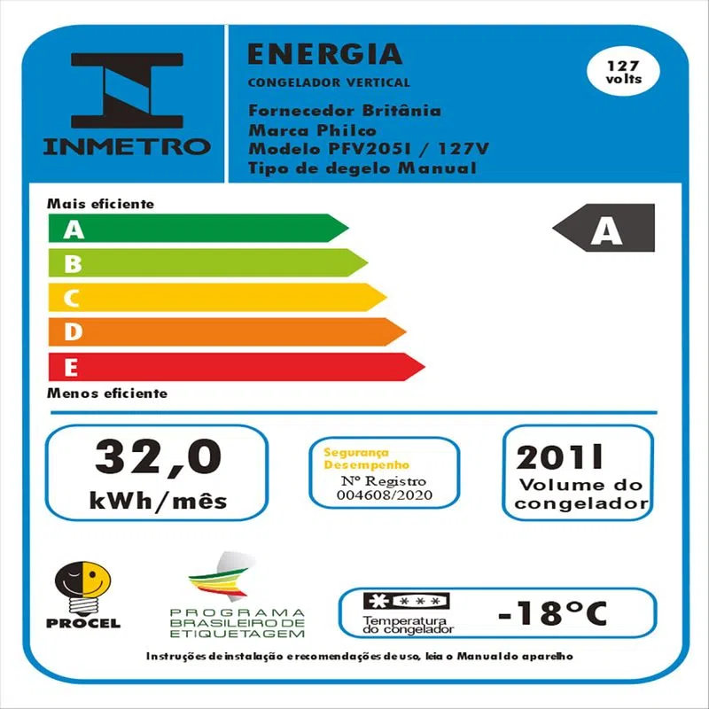 Freezer/Refrigerador Philco PFV205I Vertical Inox Premium 201L - Imagem 4
