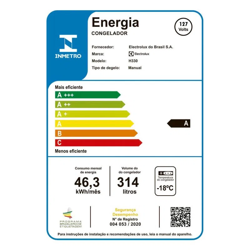Freezer Horizontal Electrolux Cycle Defrost 314L com função Turbo Freezer Uma Porta (H330) - Imagem 8