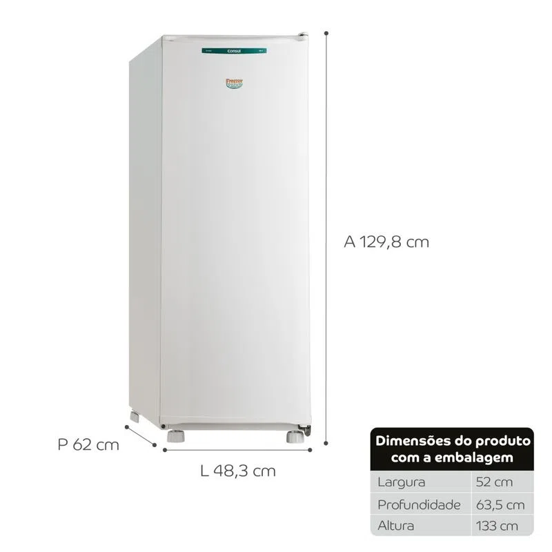 Freezer Vertical Consul 121 Litros - CVU18GB - Imagem 2