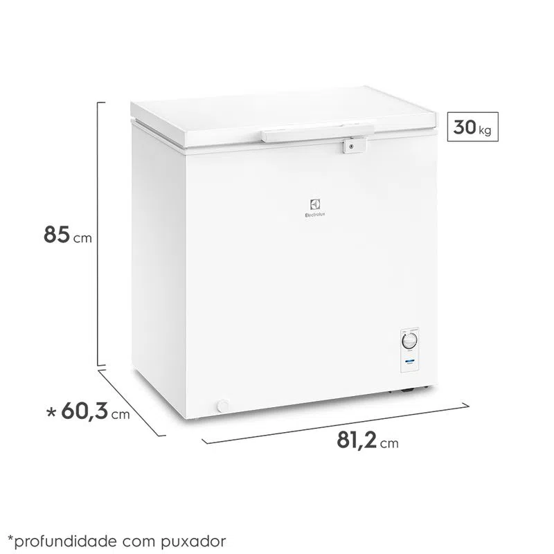 Freezer Horizontal Electrolux Cycle Defrost 199L com função Turbo Freezer Uma Porta (HE200) - Imagem 2