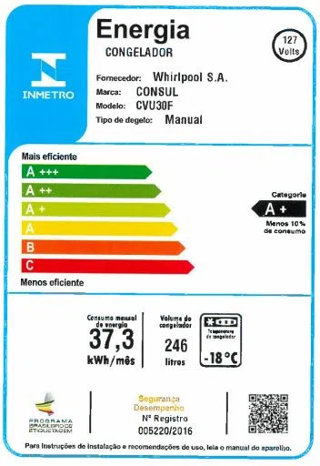 Freezer Vertical Consul 1 Porta 246L - CVU30FB - Imagem 4