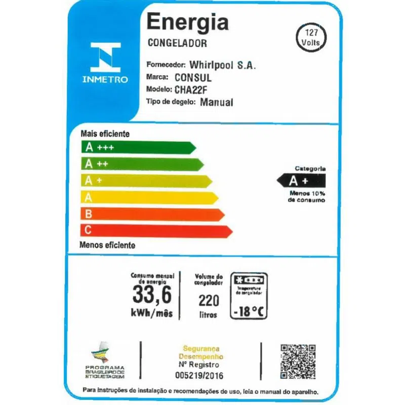 Freezer Horizontal Consul 220L CHA22FB - Imagem 3