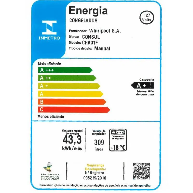 Freezer Horizontal Consul 309L CHA31FB - Imagem 4