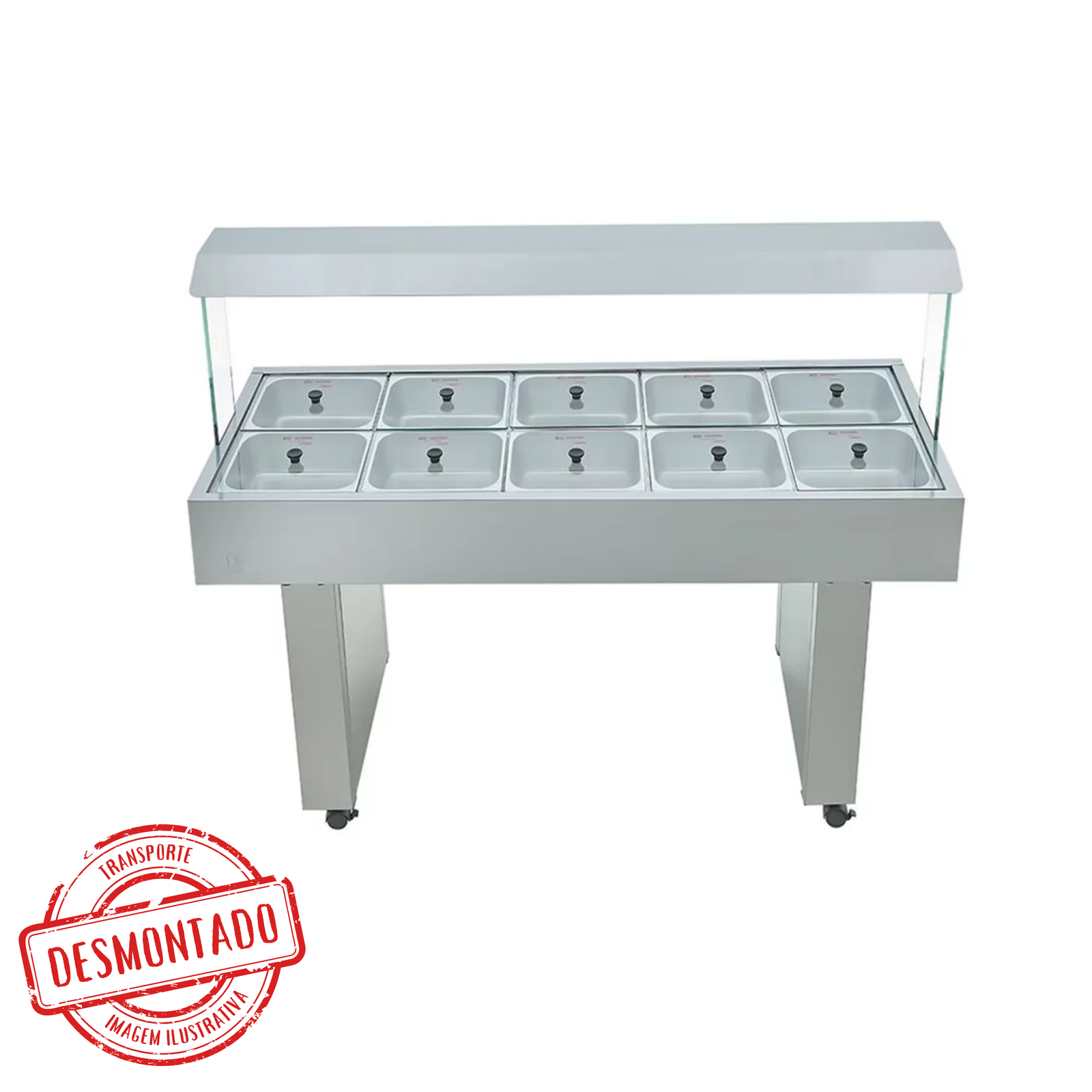 Buffet Térmico 10 Cubas BBMM-10 Edanca 127V