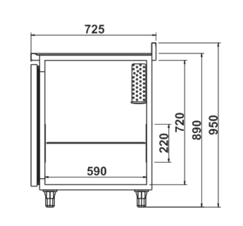 Balcão de Serviço Refrigerado 466L Inox 200CM BSR2000 Refrimate 220V - Imagem 4