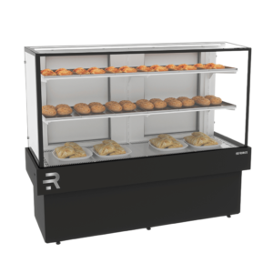 Vitrine Estufa Tampo em Vidro 145CM Refrimate Preto 220V CVPQ 1450