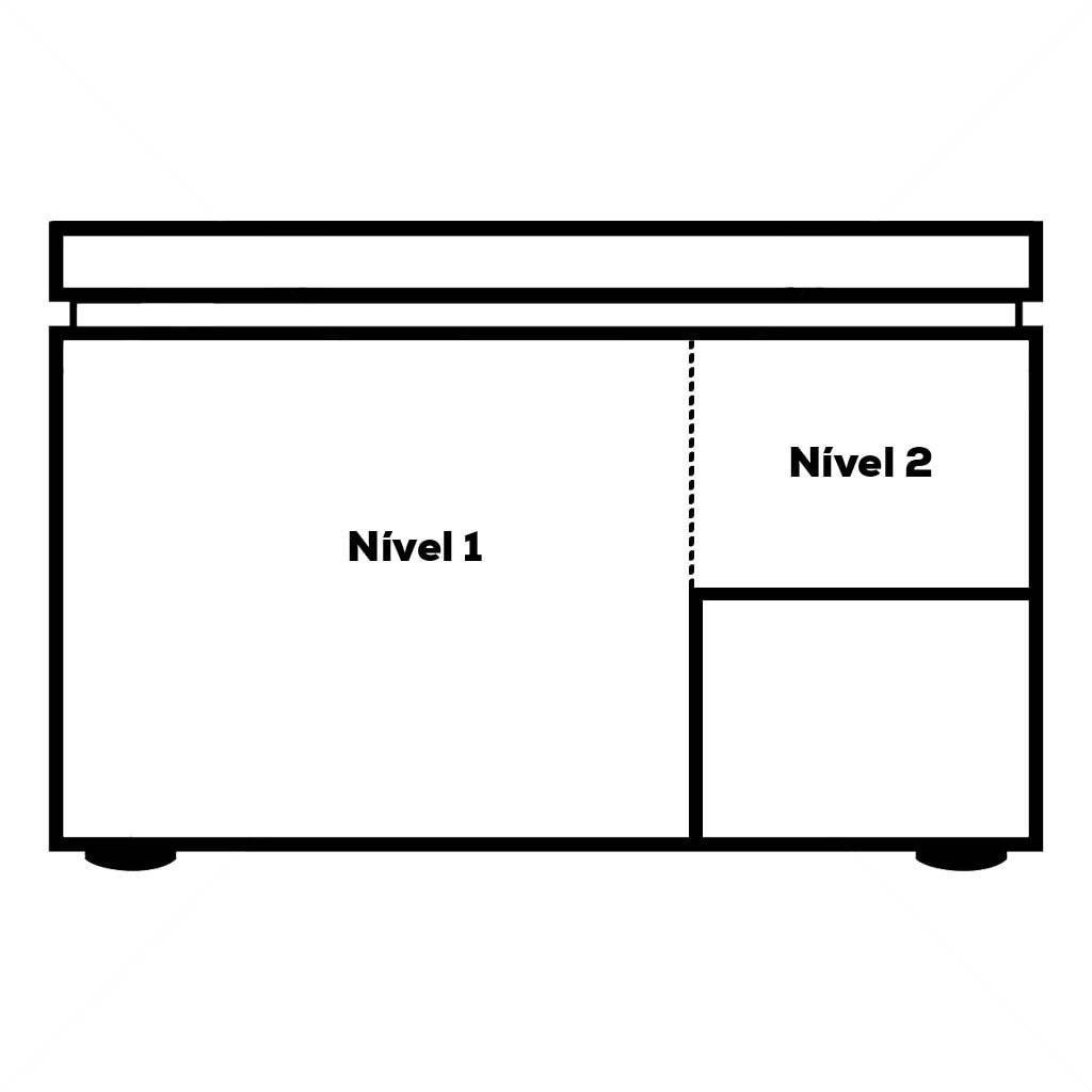 Freezer Conservador Horizontal 503L HCEB-503-1V Fricon 2 Portas 127V - Imagem 4