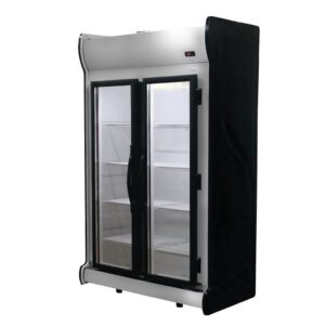 Expositor Vertical Refrigerado Auto Serviço 2 Portas 1000L ACFM-1000 Frost Free Fricon 220V Preto