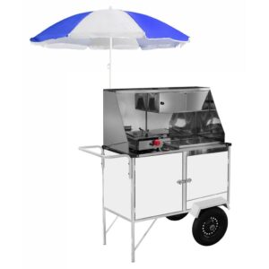 Carrinho de Hot Dog e Lanches Ambulante com Rodas Pneumáticas BL10P/GS Cefaz