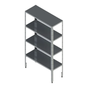 Estante Inox 4 Prateleiras Até 50KG Edanca 180x100x40CM EL4-1000-4P