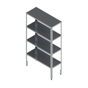 Estante Inox 4 Prateleiras Até 50Kg Edanca 180x120x40CM EL4-1200-4P