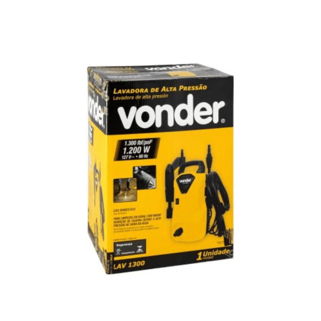Lavadora de Alta Pressão 1200W LAV 1300 Vonder 127V Amarelo - Imagem 3