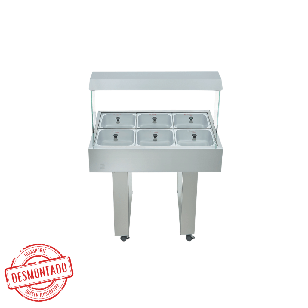 Buffet Térmico 6 Cubas BBMM-6 Edanca 127V
