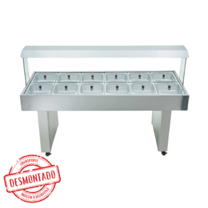 Buffet Térmico 8 Cubas Quentes e 4 Cubas Frias BBMM-12 Edanca 127V