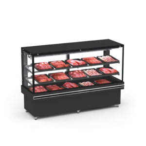 Expositor de Carne 200CM EAVTP-2000 com Prateleira Refrimate Top Estático 127V Preto