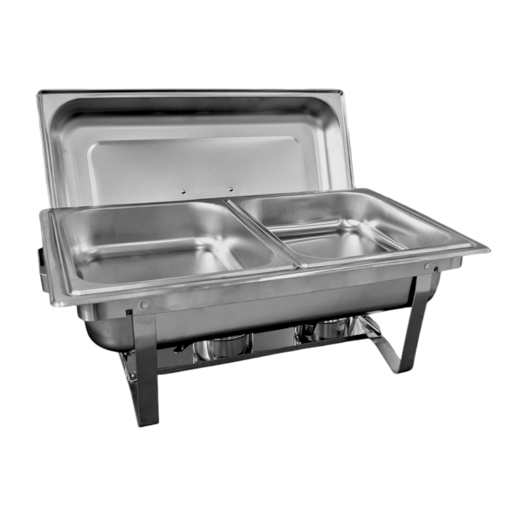 Rechaud Retangular 9L Inox 2 Cubas 9033-2-E Magna - Imagem 3