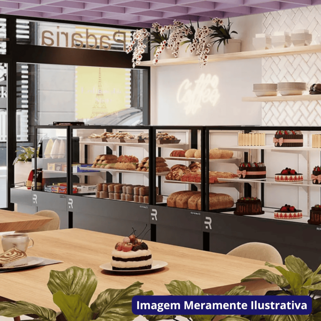Vitrine Refrigerada 75CM Refrimate Ar Forçado 220V Preto CVPRAF 750 - Imagem 4