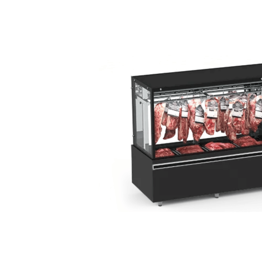 Expositor de Carne 300CM EAVTG-300-R05 Com Gancheira Refrimate Ar forçado 220V Preto - Imagem 2