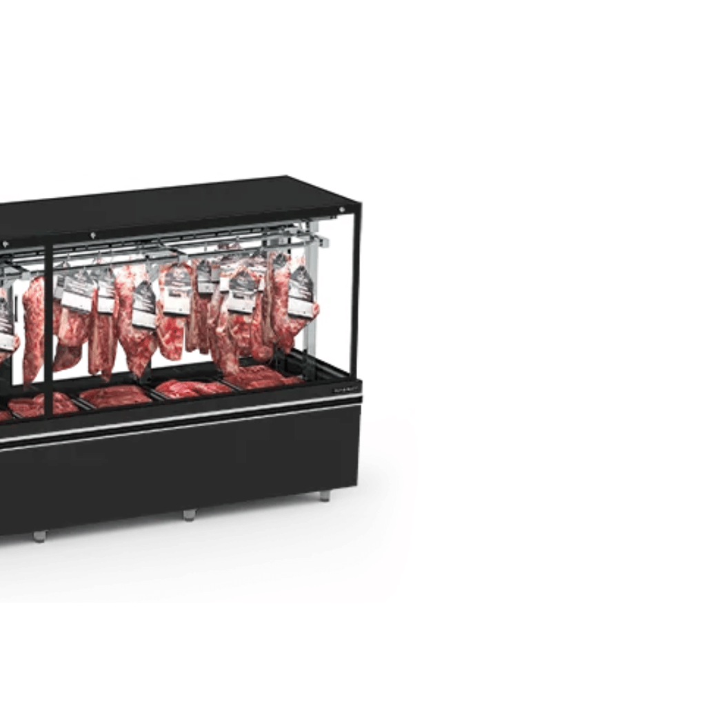 Expositor de Carne 300CM EAVTG-300-R05 Com Gancheira Refrimate Ar forçado 220V Preto - Imagem 3