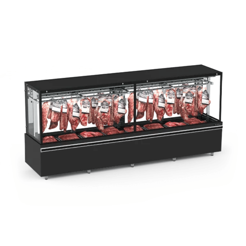 Expositor de Carne 300CM EAVTG-300-R05 Com Gancheira Refrimate Ar forçado 220V Preto