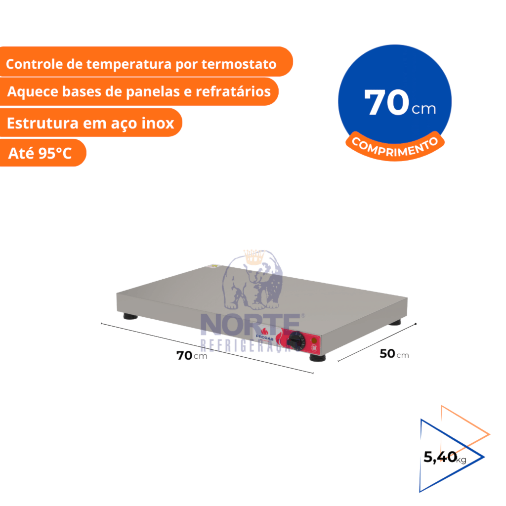 Pista Aquecida 70CM PRMAQ-7 Progás 127V - Imagem 2