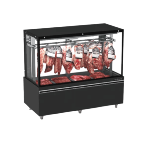 Expositor de Carne 153CM EAVTG-1500-R05 com Gancheira Refrimate Top Ar Forçado 220V Preto