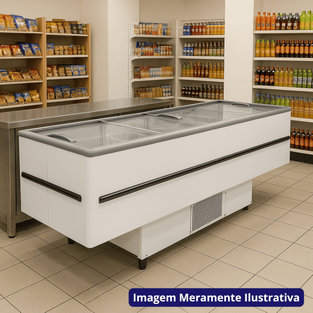 Ilha Expositora para Congelados 1163L 300CM ICED-1163-2V015 Fricon 220V - Imagem 4
