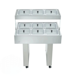 Buffet Térmico 6 Cubas Quentes e 3 Cubas Frias BBMD-06 Edanca 220V