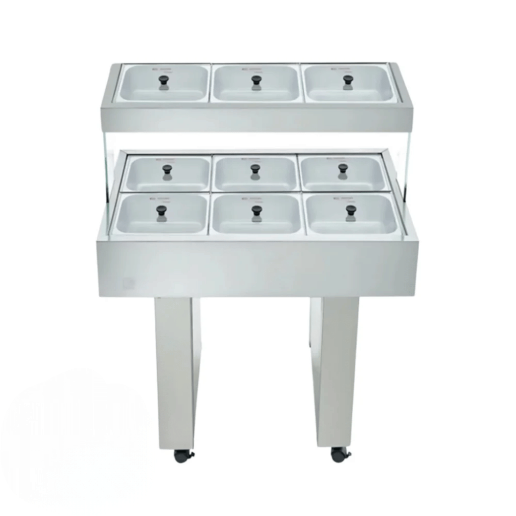 Buffet Térmico 6 Cubas Quentes e 3 Cubas Frias BBMD-06 Edanca 220V