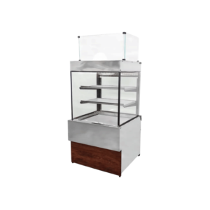 Vitrine Natural com Caixa 70CM Iglu em Inox 220V