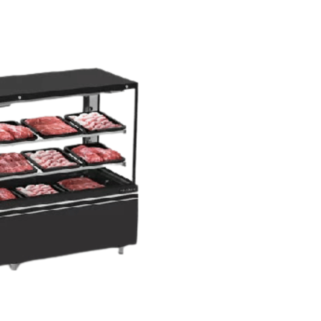 Expositor de Carne 200CM EAVTP-2000-R05 com Prateleira Refrimate Top Ar Forçado 127V Preto - Imagem 4