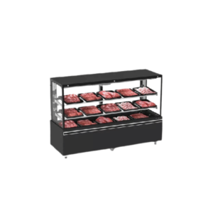 Expositor de Carne 200CM EAVTP-2000-R05 com Prateleira Refrimate Top Ar Forçado 127V Preto