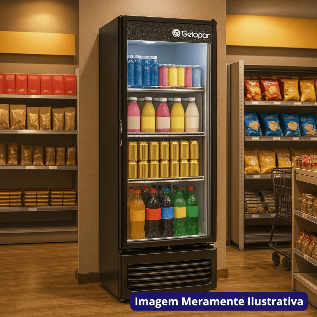 Geladeira Expositora Vertical 410L GPTU-40PR Gelopar 220V Preto - Imagem 2
