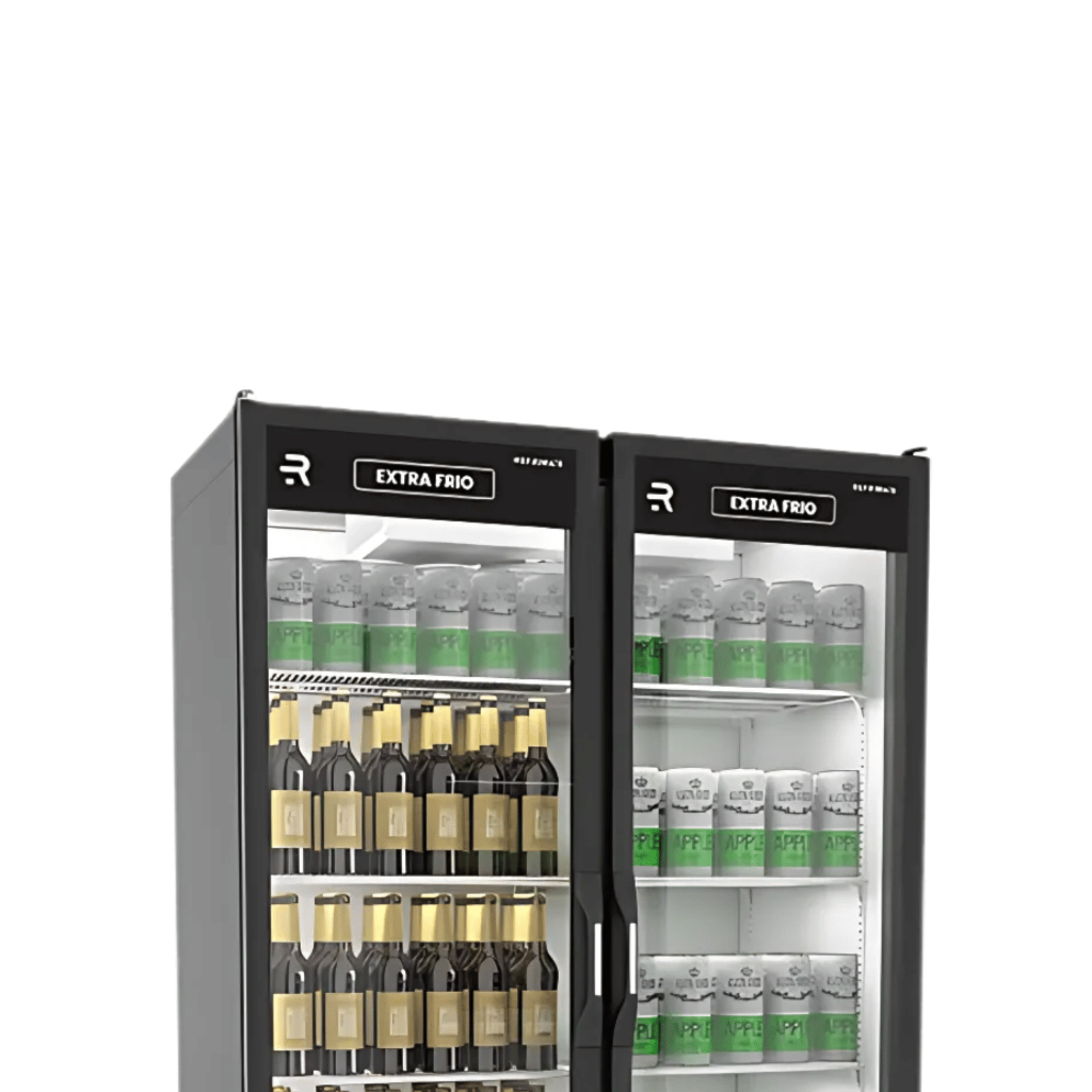 Expositor Vertical Refrigerado Auto Serviço 2 Portas 622L ASVEF2PB Ar Forçado Refrimate 220V Preto - Imagem 3