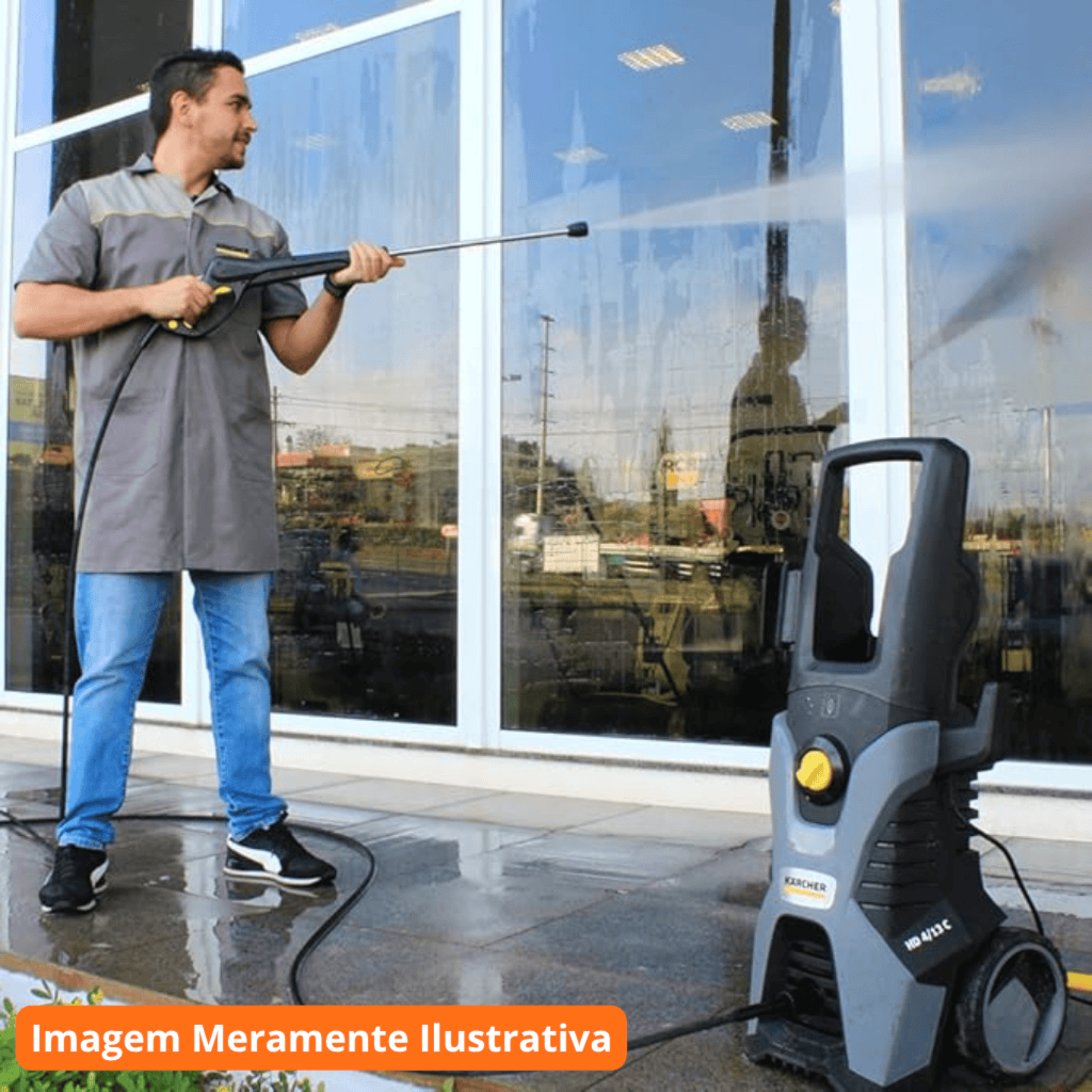 Lavadora de Alta Pressão 1900W HD 4/13 Karcher PROFISSIONAL 127V Cinza - Imagem 2