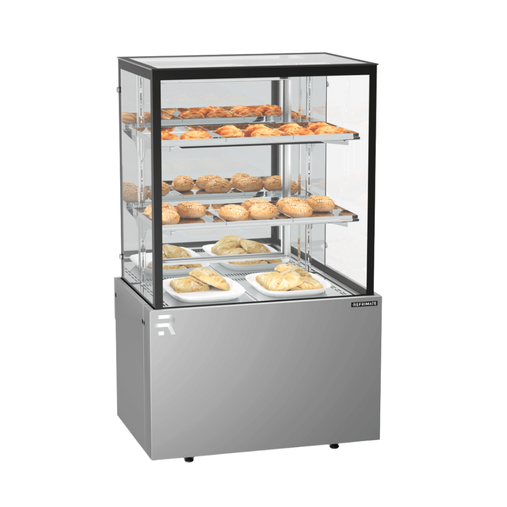 Vitrine Estufa Tampo em Vidro 75CM Refrimate Inox 220V CVTQ 750