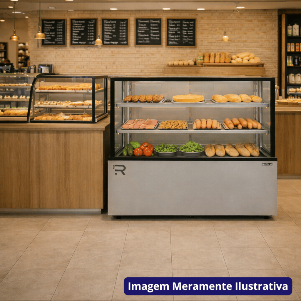 Vitrine Natural Seca Tampo em Vidro 145CM Refrimate 127V Inox CVTS 1450 - Imagem 4