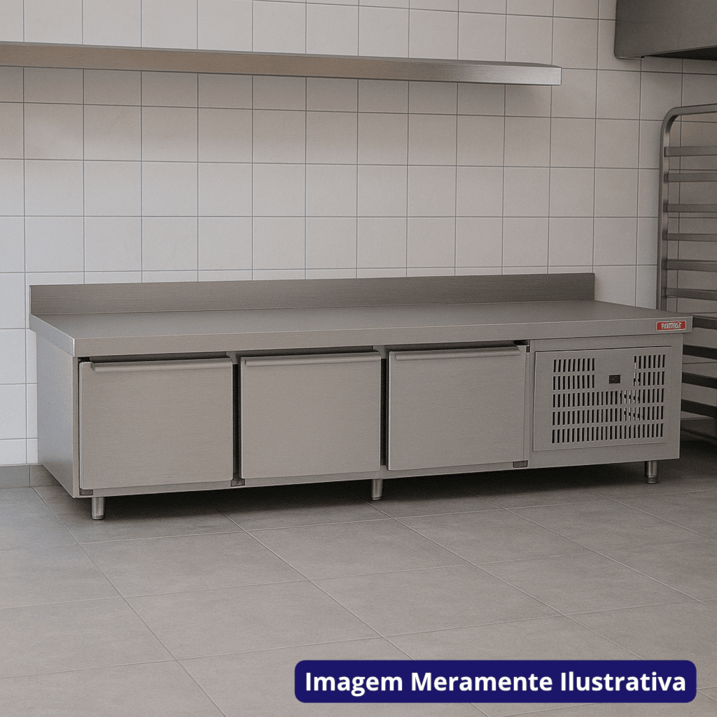 Balcão de Serviço Refrigerado Inox 205,5CM BRP-20 Red Chameleon 220V - Imagem 2