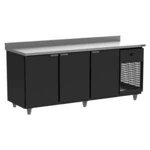 Balcão de Serviço Refrigerado 466L Inox 200CM BSR2000 Refrimate 220V Preto