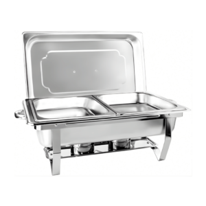 Rechaud Retangular 9L Inox 2 Cubas