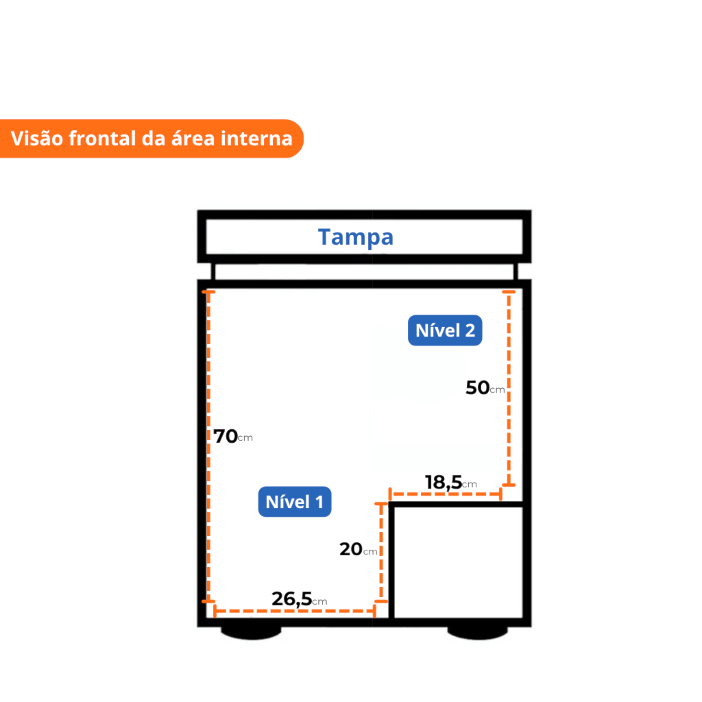 Freezer Horizontal 100L Tripla Ação MDRC151FZD303 Inverter Midea 1 Porta 127/220V Preto - Imagem 2